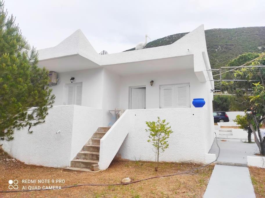 White Villa In Olive Trees And Seaview To Panagia Алміропотамос Екстер'єр фото